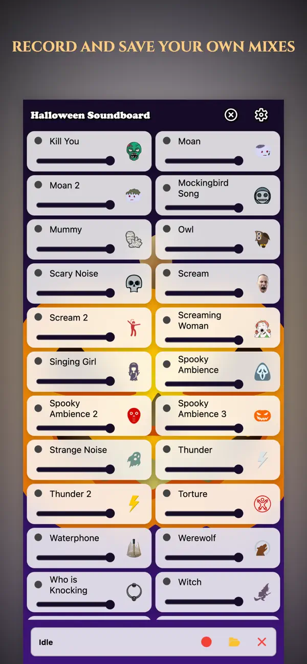 Screenshot #3 pour Halloween Soundboard App