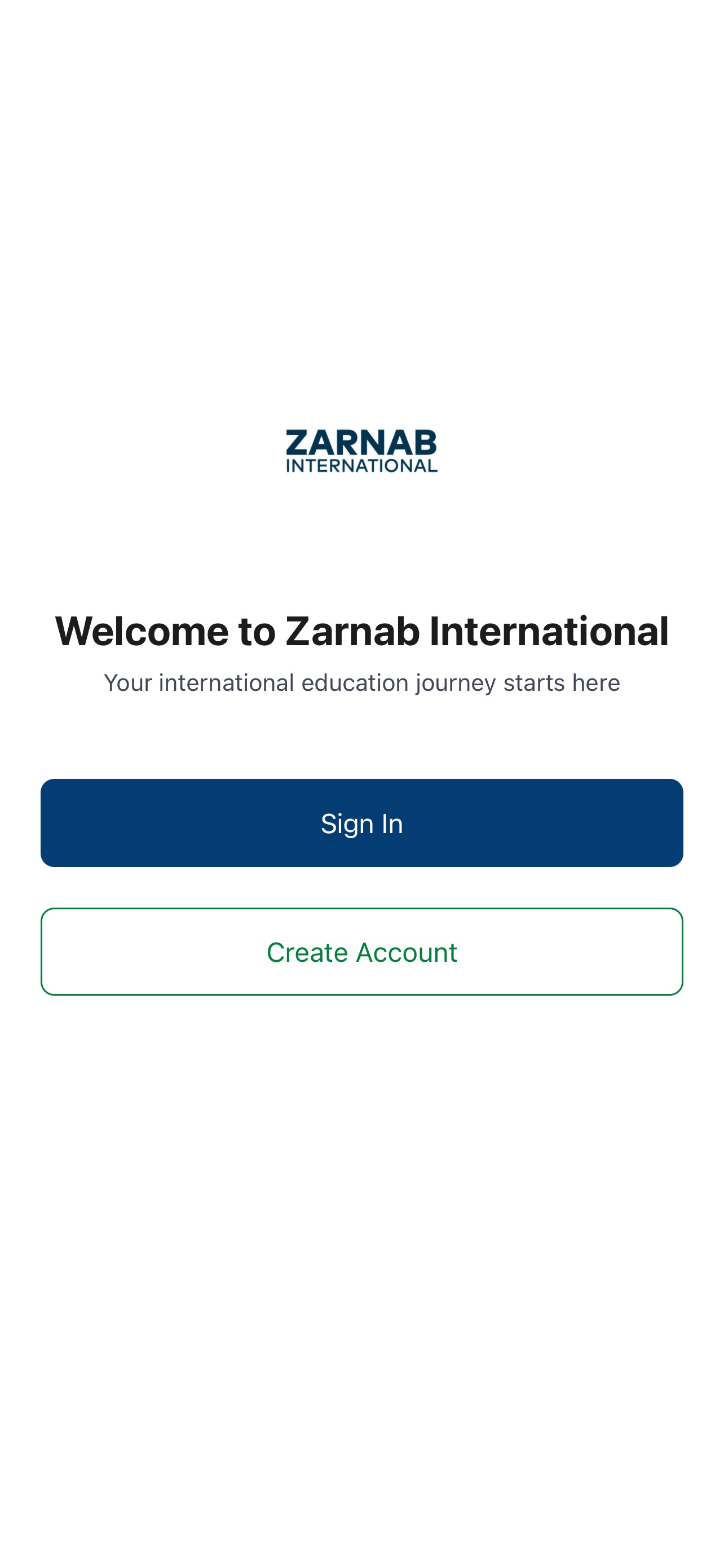 Screenshot 1 of Zarnab Student App