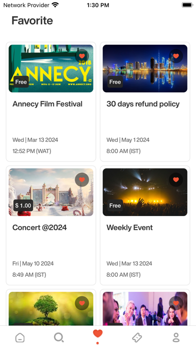 Eventz User Screenshot
