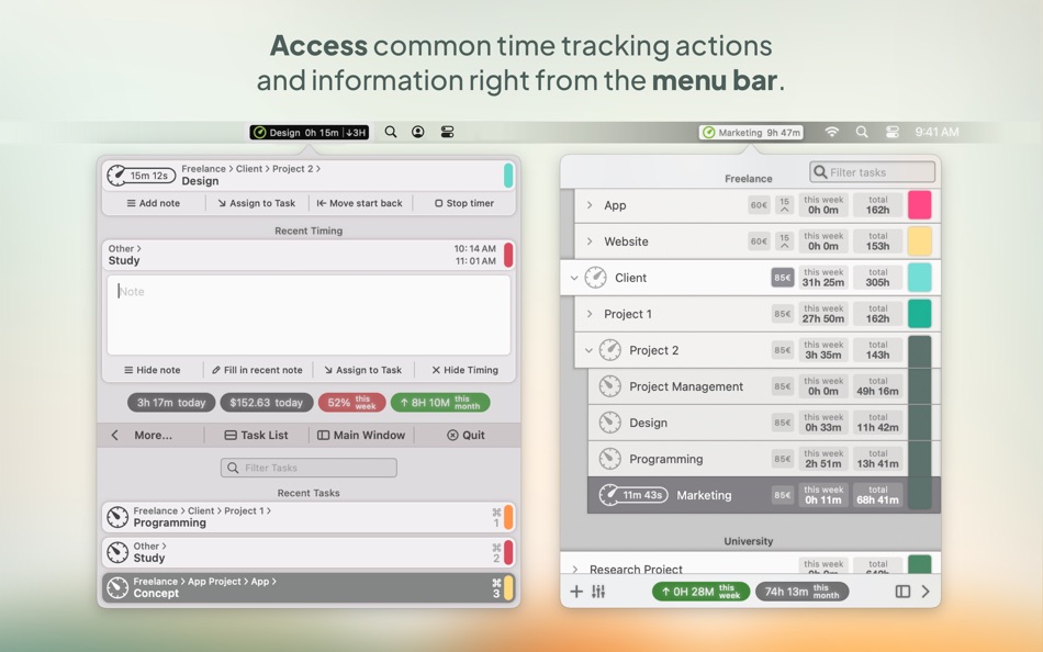 #2. Timeframe | Time Tracking (macOS) 来自: Niko Kramer