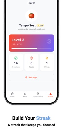 Tempo: Pomodoro Timer & Focus screenshot