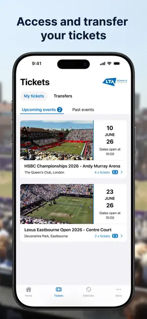 LTA Courtside iPhone screenshot 1