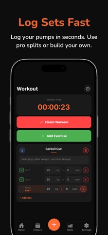 Trenny: Gym Log & Workout Plan iPhone screenshot