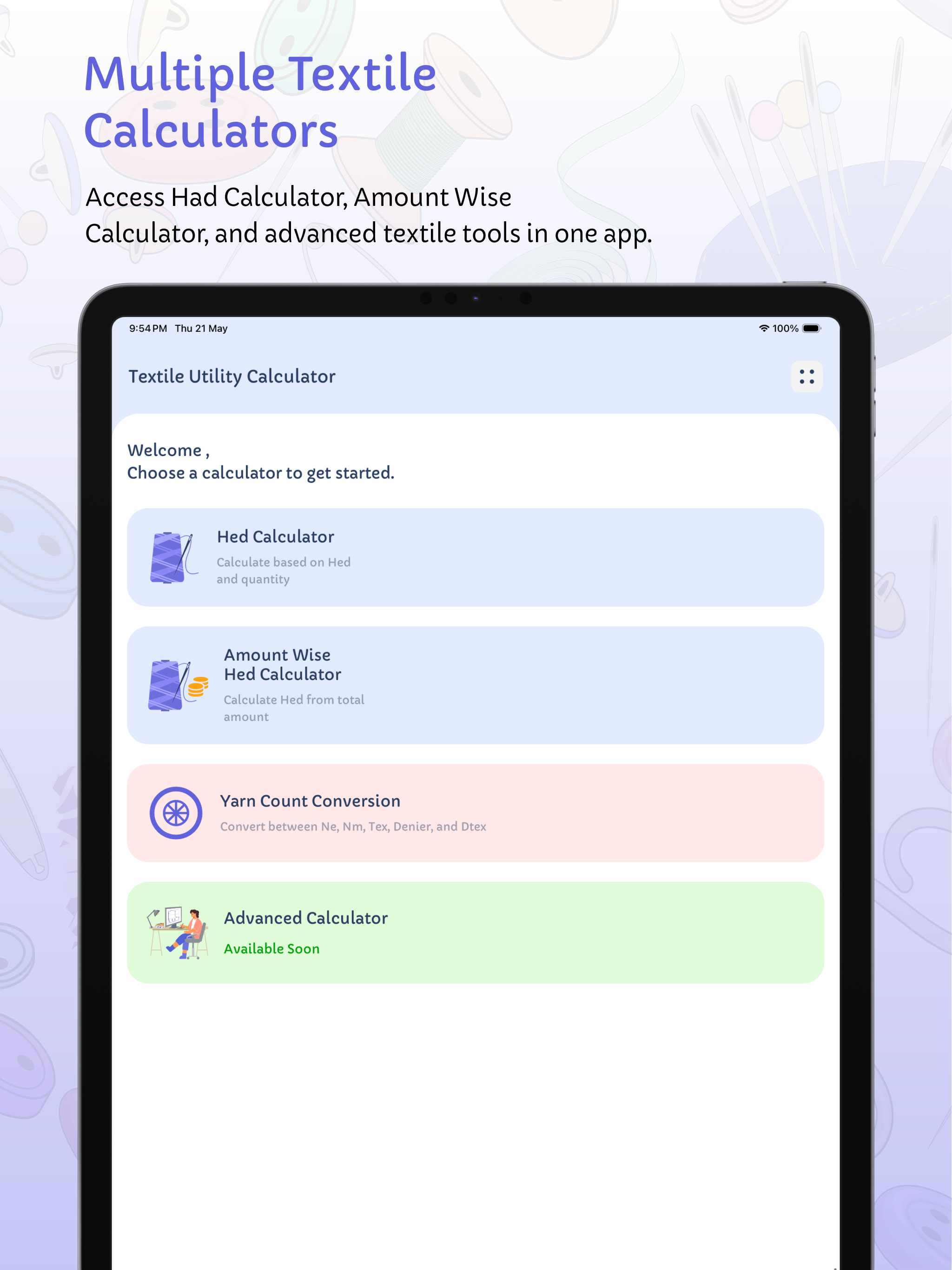 Textile Utility Calculator screenshot 6