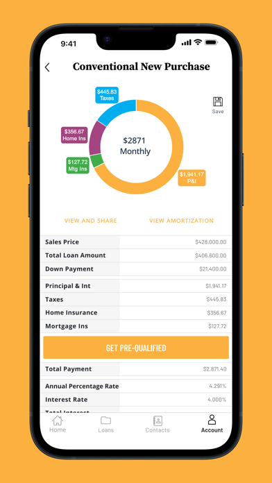 Avidia Mortgage App Screenshot