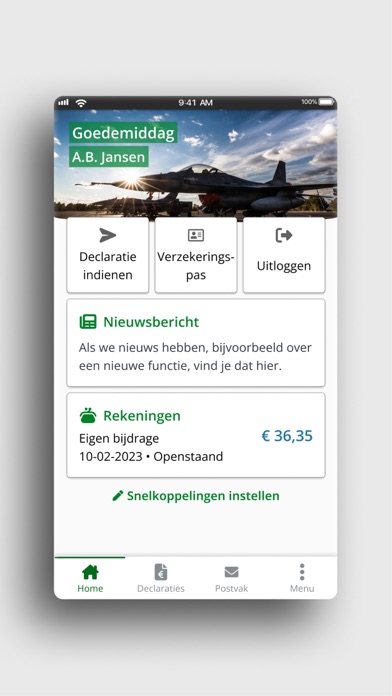MijnSZVK iPhone screenshot 1 - Medical app