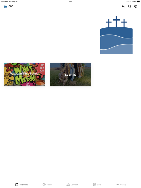 Chandler Baptist Church iPad screenshot 1 - Education app