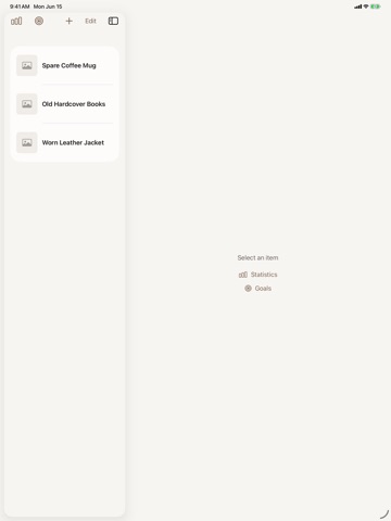 Less things iPad screenshot