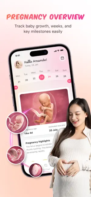 Pregnancy Tracker & Baby Log iPhone screenshot 2