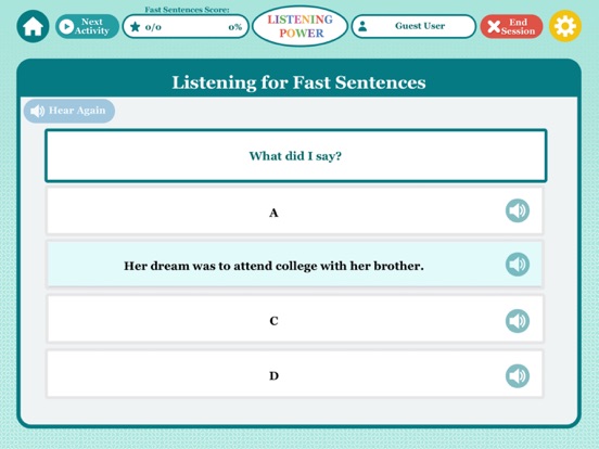 Screenshot #4 pour Listening Power Advanced
