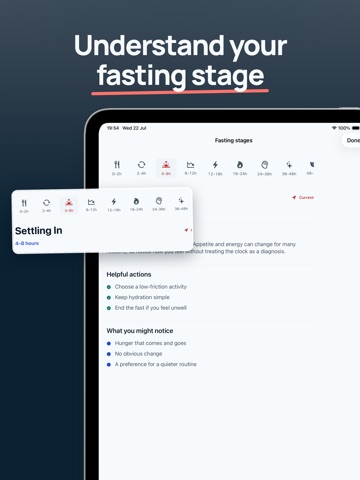 Fasting Timer: Daily Log iPad screenshot
