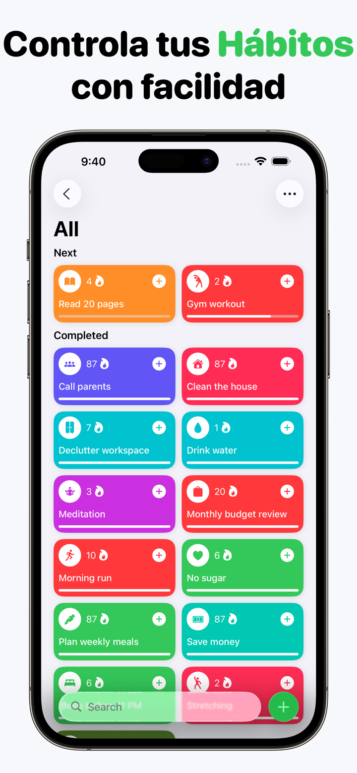 Habit Tracker: Hábitos & Metas screenshot 1