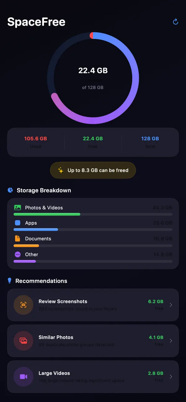 Screenshot #1 pour FreeMyPhone
