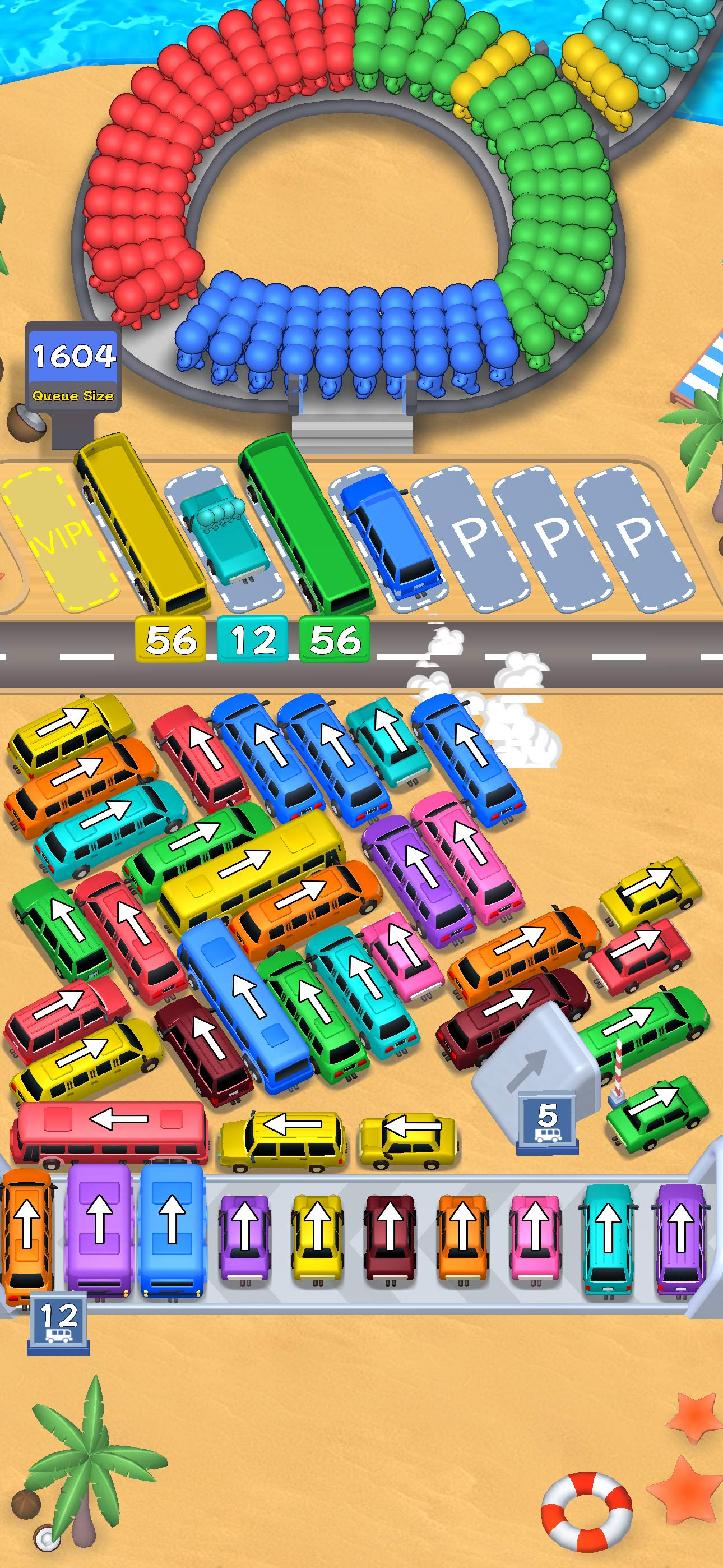 Car Jam Loop: Bus Parking Line screenshot 4