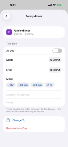Simple Schedule: Month Planner screenshot 3