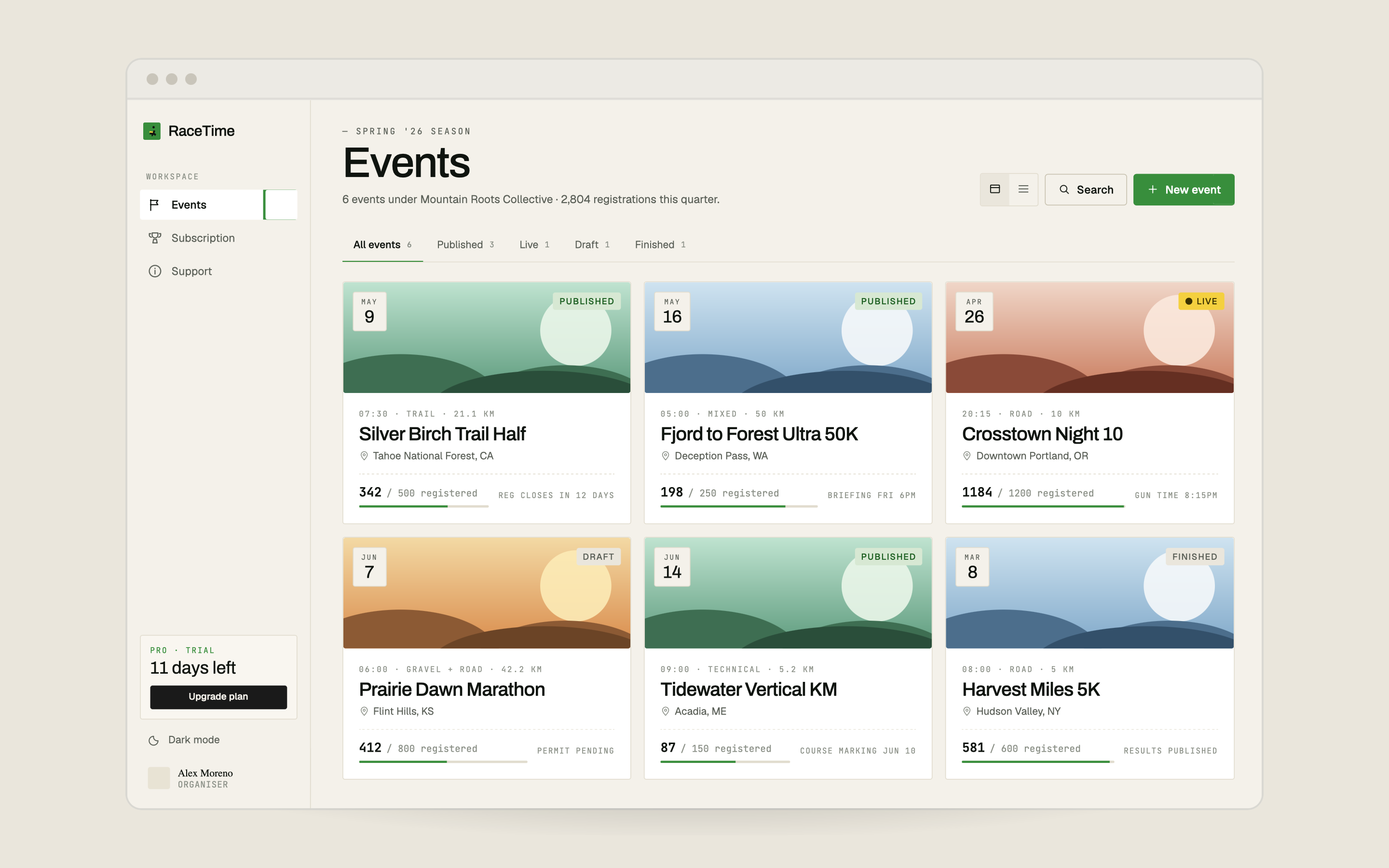 Manage race with RaceTime screenshot 11