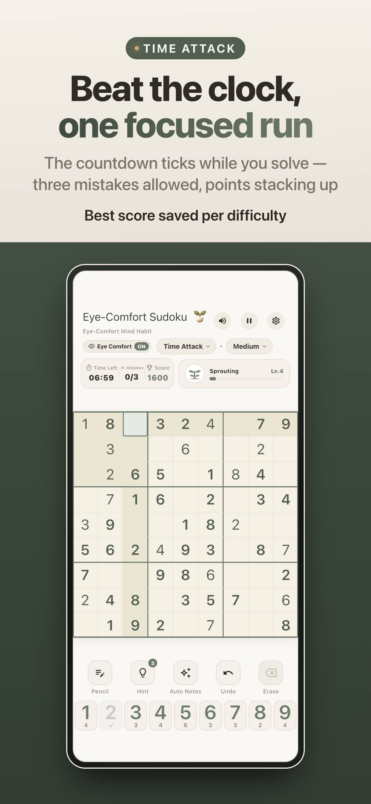 Eye-Comfort Sudoku: Classic screenshot 5
