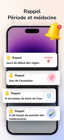 Capture d'écran de Suivi Des Règles Calendrier sur iPhone 6