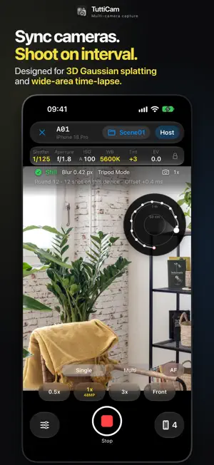 TuttiCam - Multi-Camera Sync screenshot 1