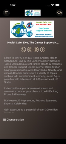 W4HC Radio & W4CS Radio iPhone screenshot