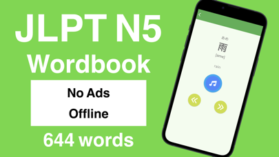 Screenshot #1 pour JLPT N5 Wordbook