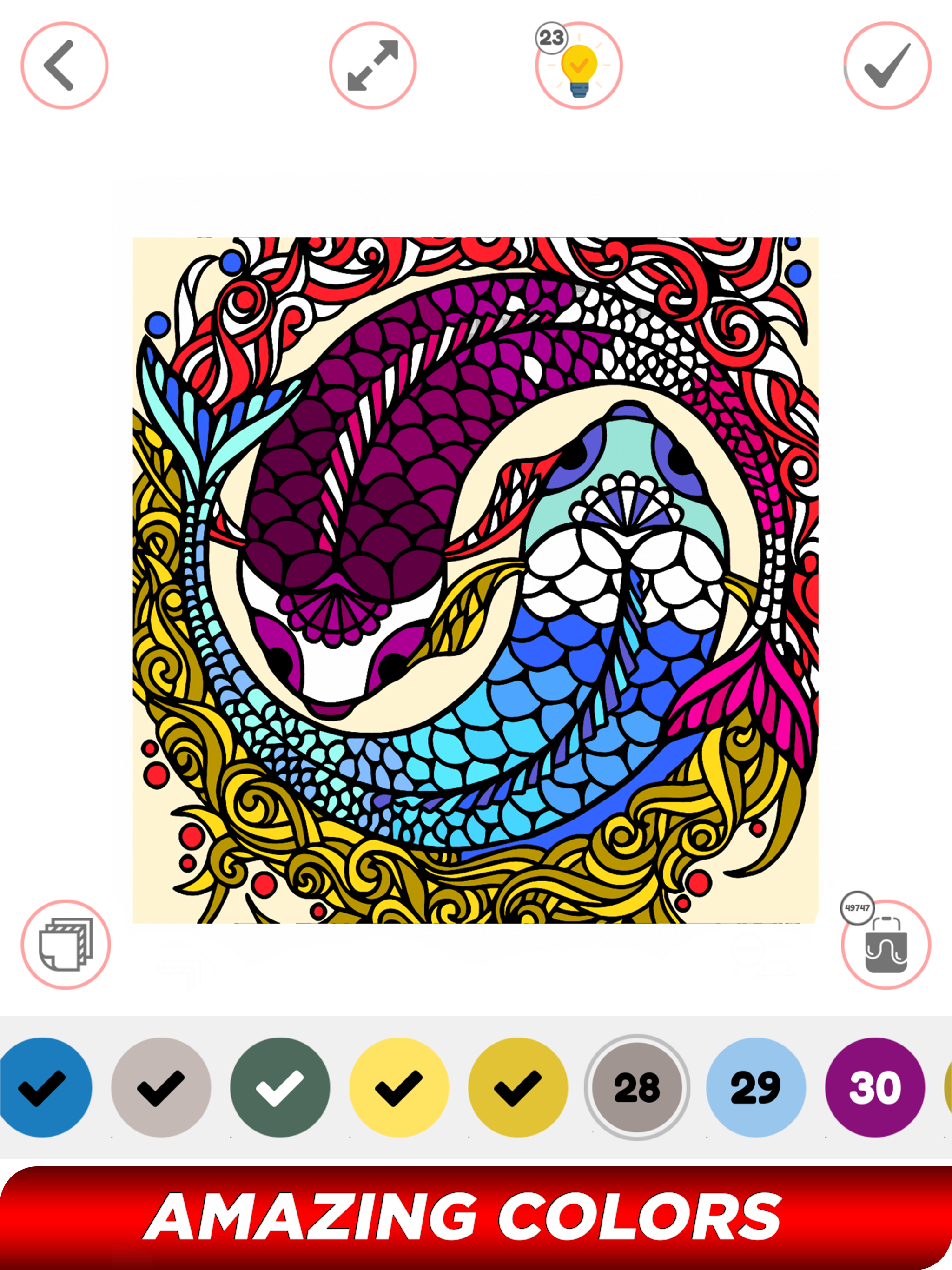 Tattoo Paint By Number Book