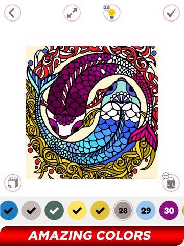 Tattoo Paint By Number Book iPad screenshot