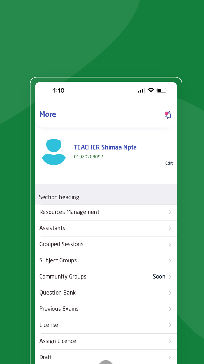 Nabtah-Teacher-Dashboard