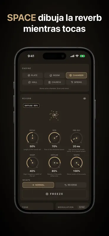 Reverie: AUv3 Plate Reverb screenshot 7 of 7