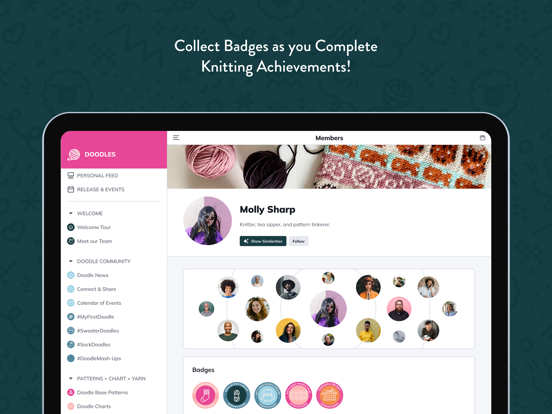 Doodles by Pacific Knit Co. iPad screenshot 4 - Education app