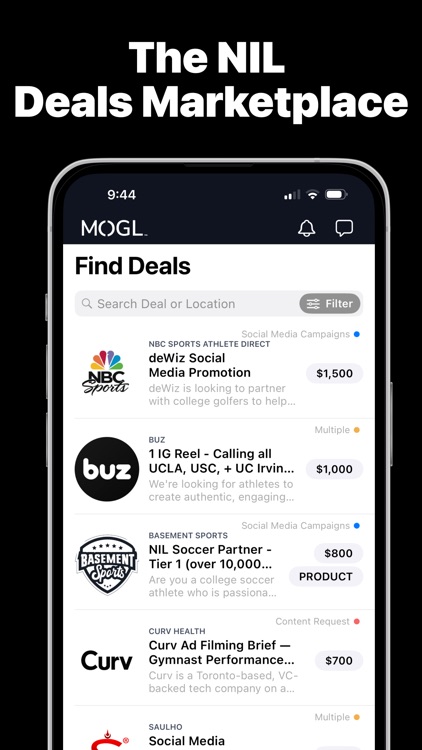 MOGL - NIL Deals Marketplace