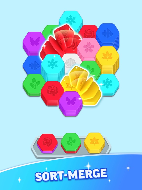 Hexa Sort Master: Merge Puzzleのおすすめ画像3