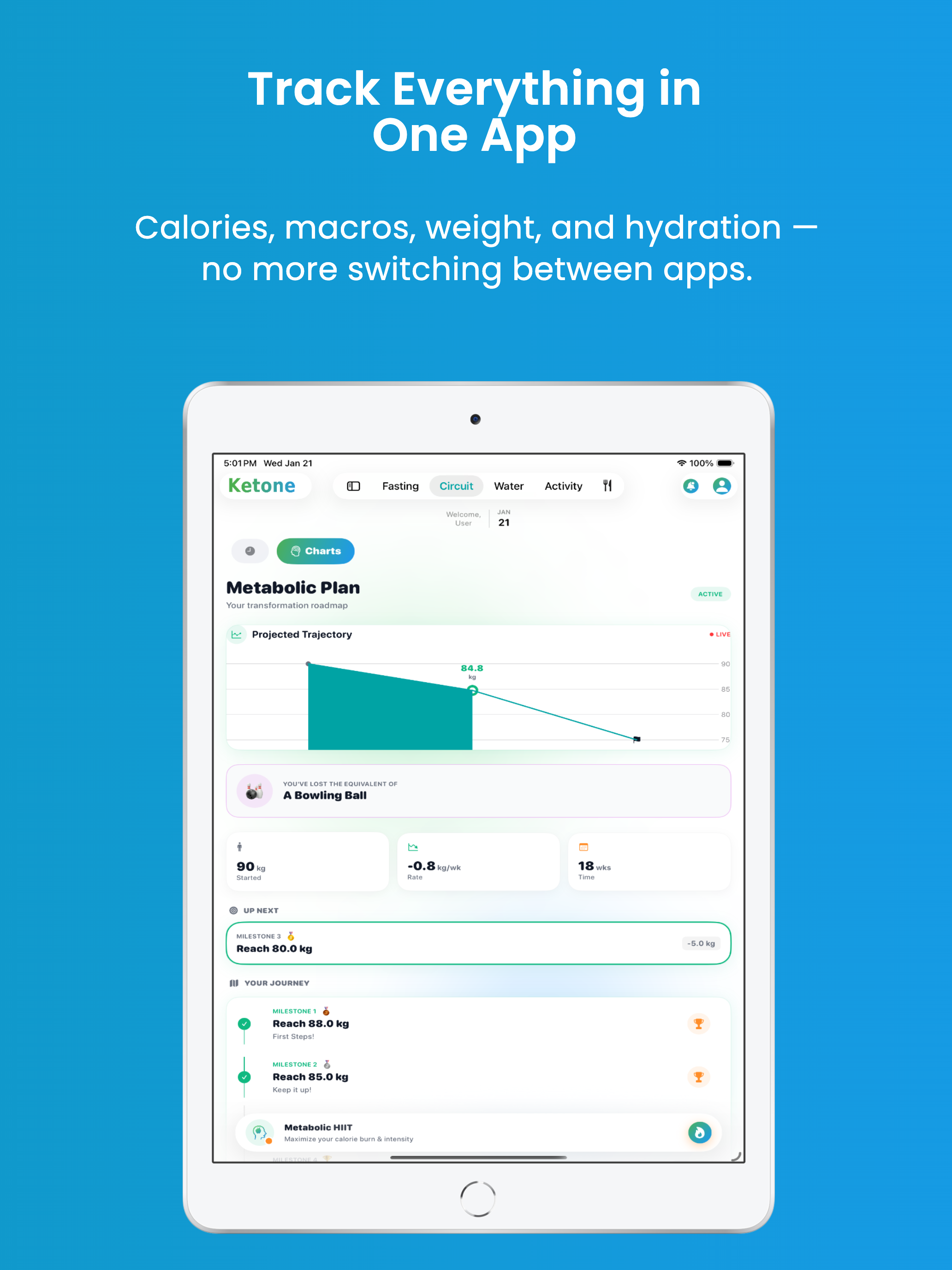 KetOne – Fasting Tracker Easy