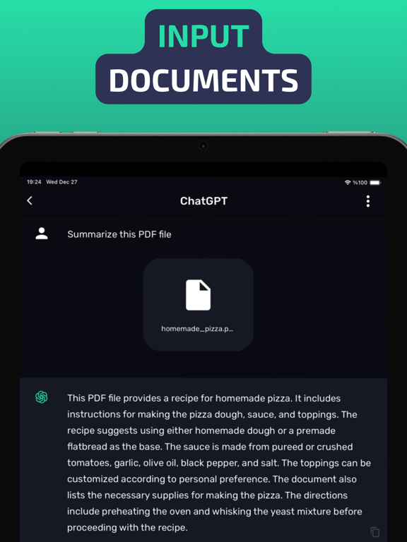 AI Chatbot & Assistant: Evo iPad screenshot 4 - Productivity app