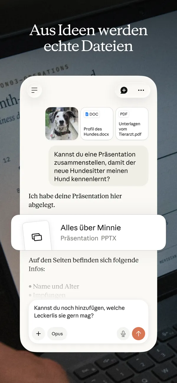 Claude - Anthropic iPhone App Screenshot 5 – Produktivität