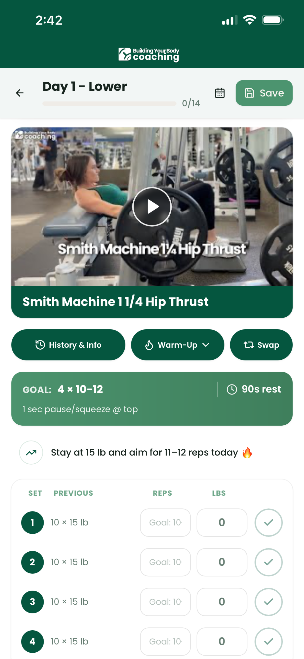 Building Your Body Coaching screenshot 4