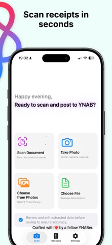 Receipts for YNAB Screenshot 3 of 4