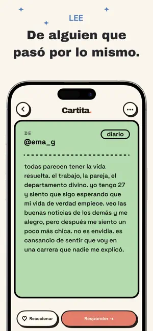 Cartita: Cartas Anónimas iPhone screenshot 3