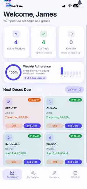 PeptideTrak screenshot 1