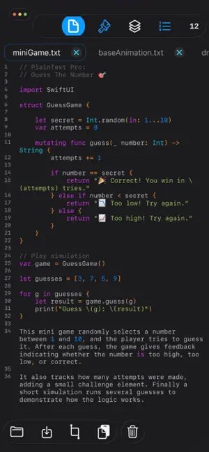 PlainText Pro Editor screenshot 1
