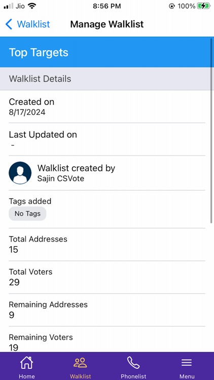 Pulsar Voter Contact