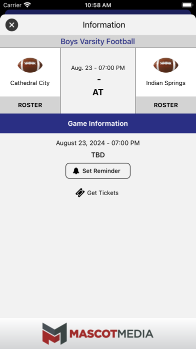 Cathedral City Athletics Screenshot