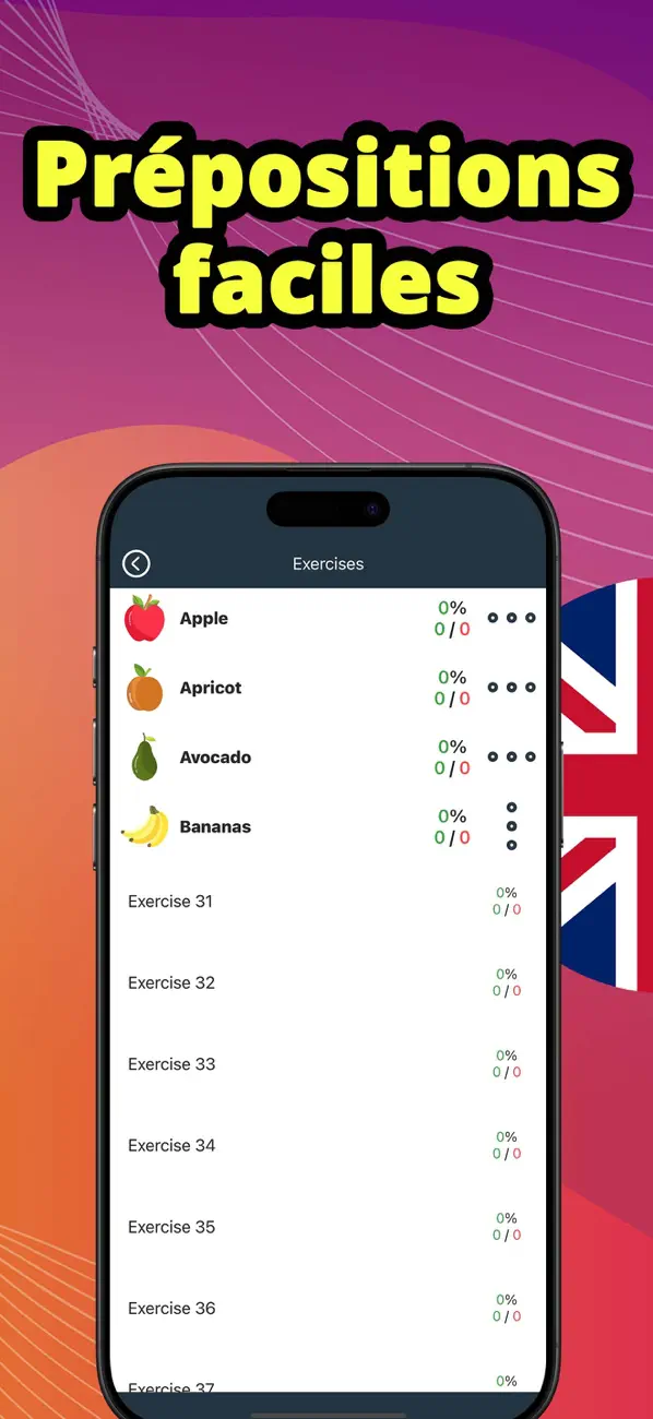 Screenshot #2 pour Anglais:Apprendre prépositions