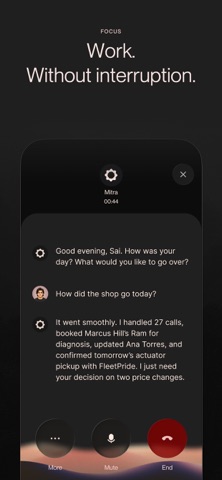 Mitra - AI Phone Assistant iPhone screenshot
