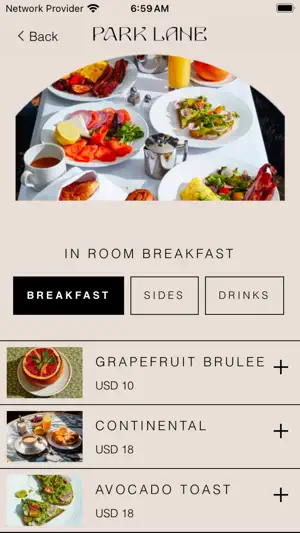 Park Lane New York Hotel App screenshot 2