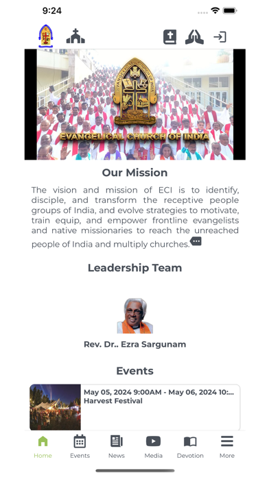 ECI Church App Screenshot 1 - AppWisp.com ECI Church App Screenshot 1 - AppWisp.com