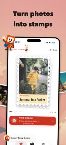 Memory Camera - Photo Stamps Screenshot 1 of 5