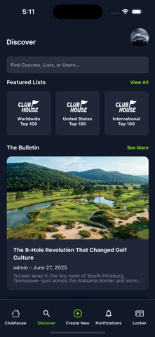 Clubhouse Golf Journal screenshot