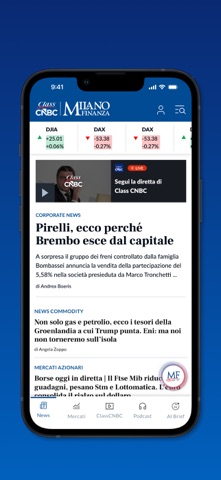 Milano Finanza - Class CNBC iPhone screenshot