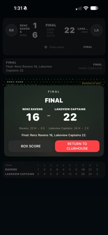 RenzBaseballSimulator, zrzut ekranu 5